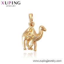 33549 xuping 18k banhado a ouro pingente de animal em forma de camelo